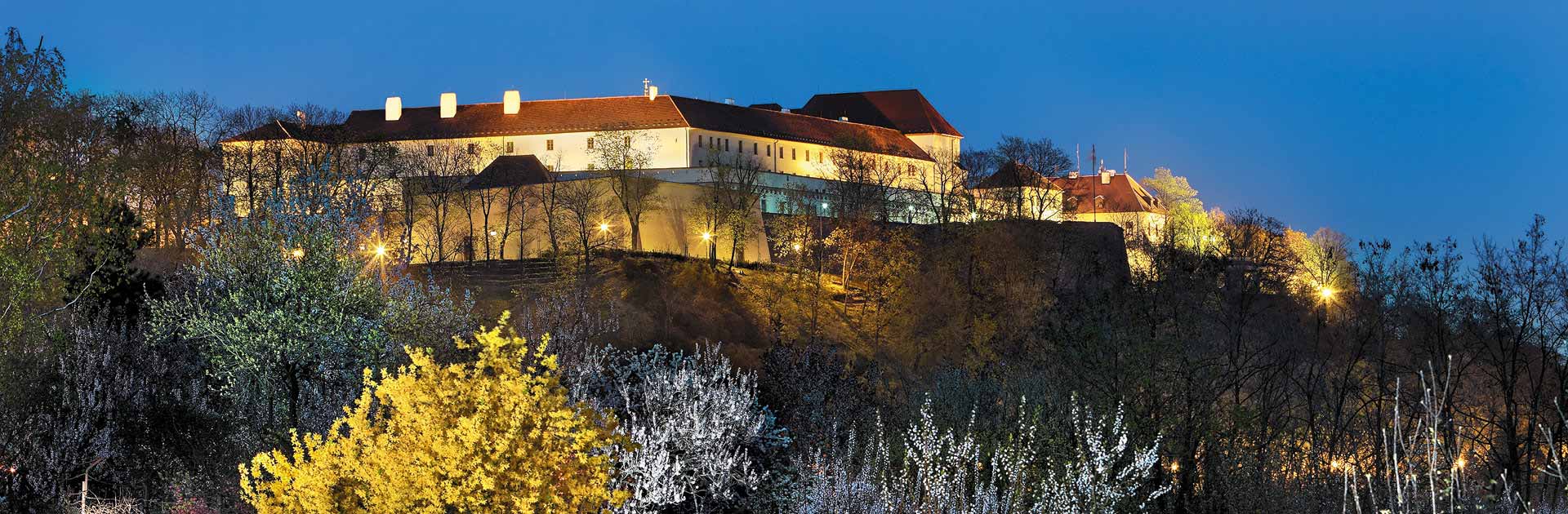 Brno - večerní pohled na Špilberk, foto: Libor Sváček